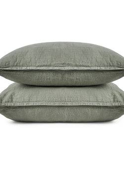 Verde lino Almohada