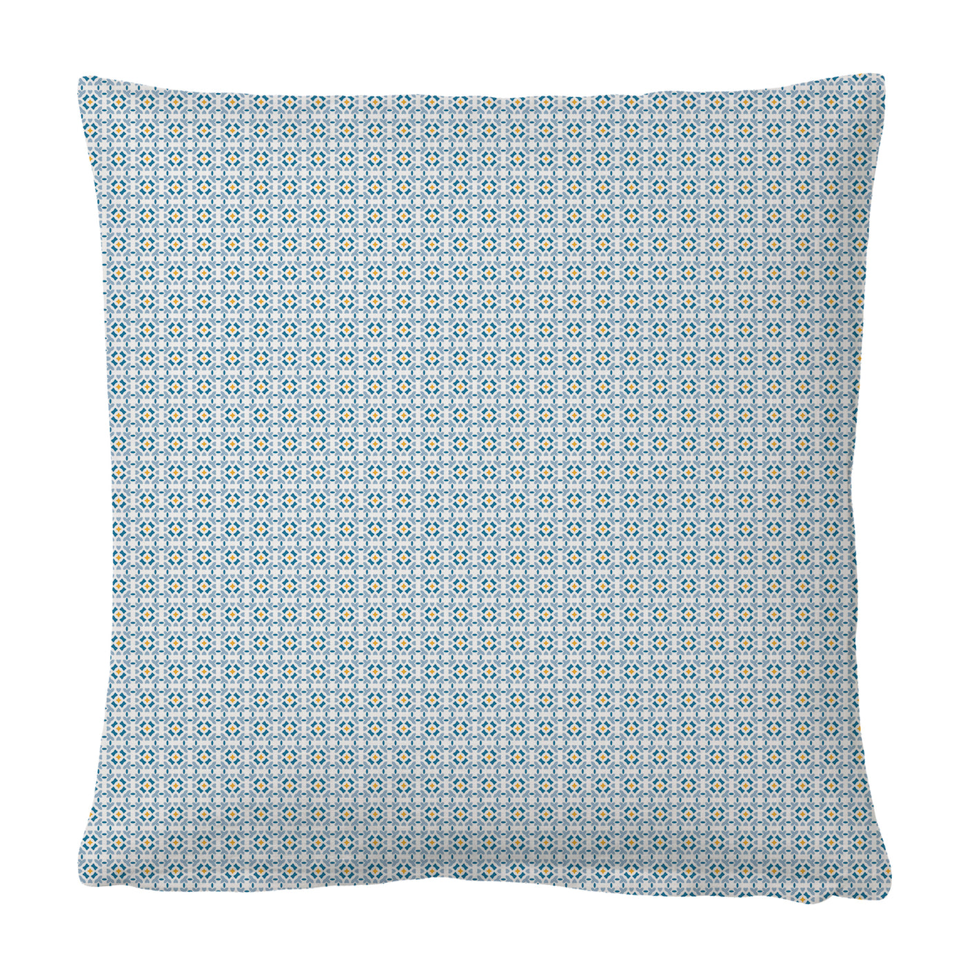 Mosaic blue pillow