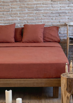 Basic Terracota sábana