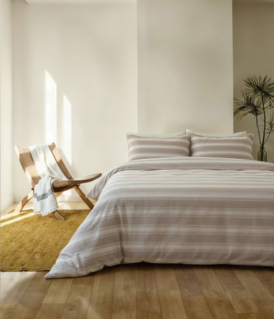 Funda almohada Franela algodón gris