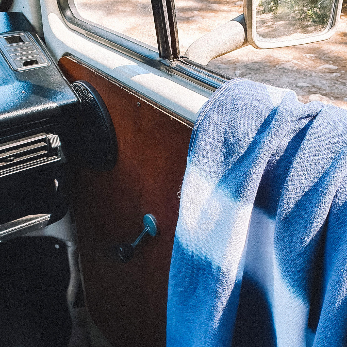 Tie dye Toalla azul